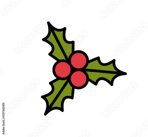 クリスマスの木の実イラスト / ベクター
