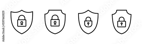 Security icon set. protection icon. privacy. vpn