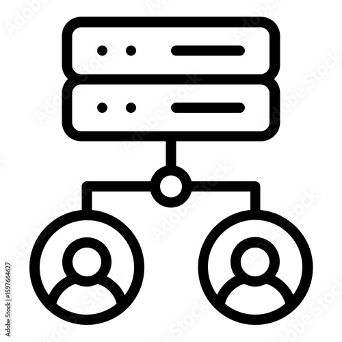 database user icon line