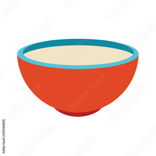 serving bowl on white background