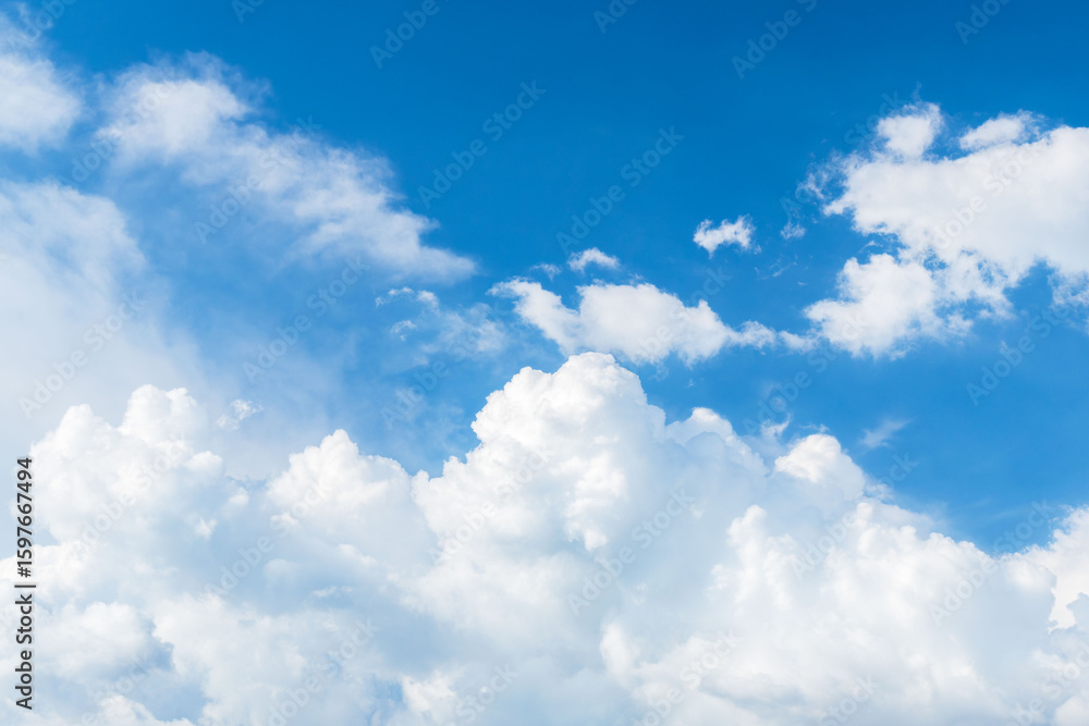 夏の空 夕方の青空と積雲15 夏の空 夕方の青空と積雲15