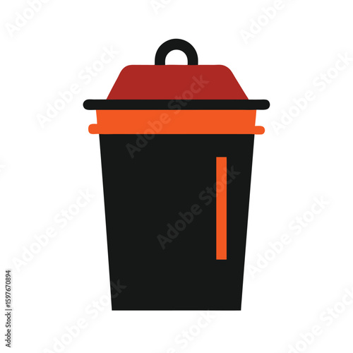 compost bin vector illustration
