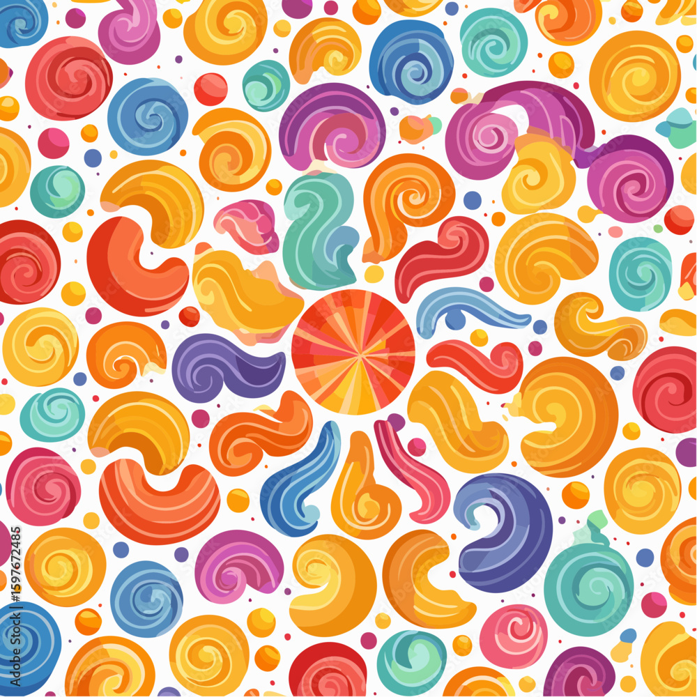Fototapeta premium crunchy abstract background, psychedelic illustration