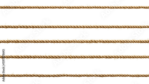 Three Parallel Twisted Rope Strands