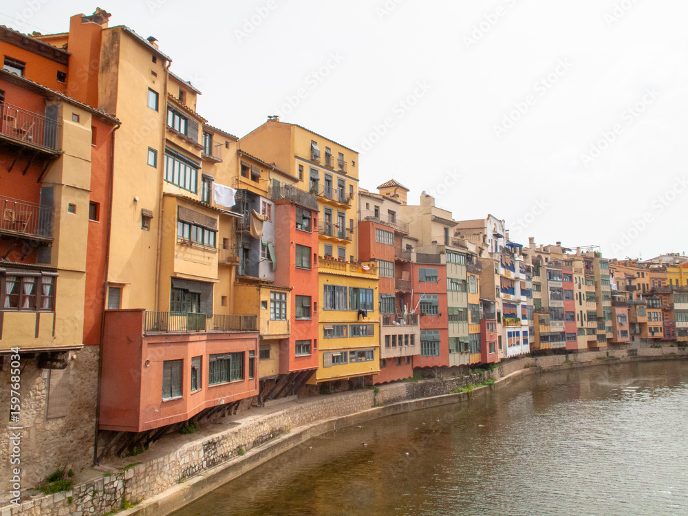 Fototapeta premium Núcleo histórico, o Barrio Viejo de Gerona. 