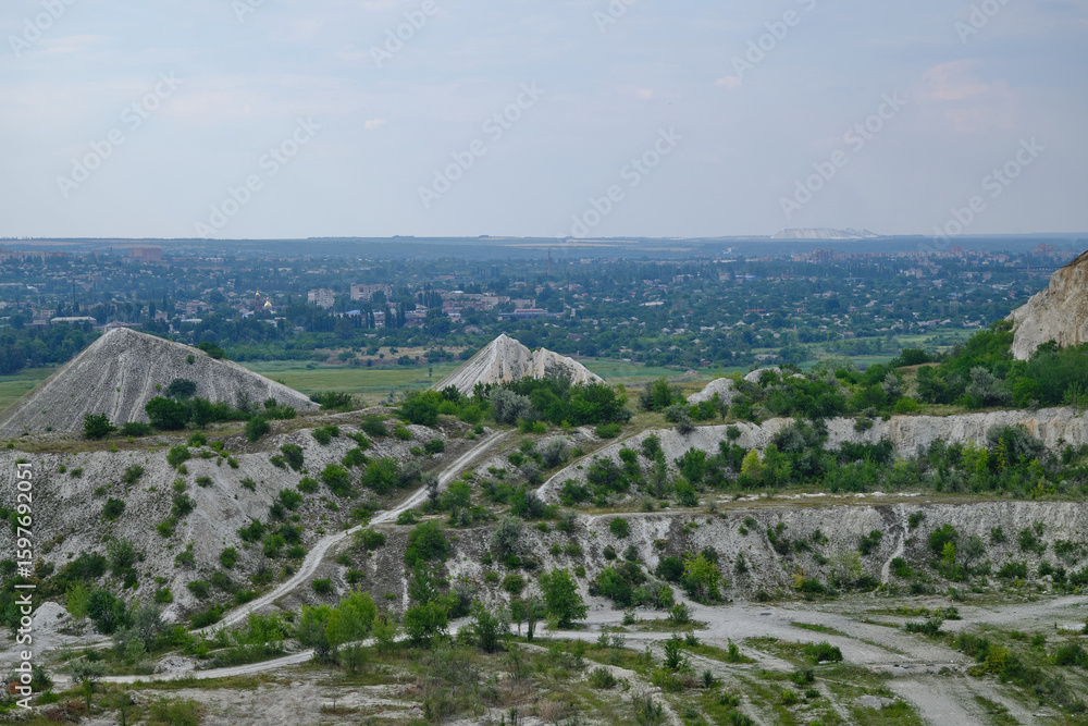 sand quarry in Donetsk region Ukraine