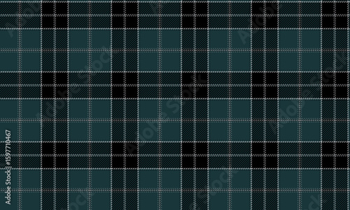 Seamless plaid pattern, green, black, gray, gives a luxurious and modern feel, suitable for fashion textiles such as clothes, skirts, pants, adding a distinctive look to be stylish and unique.