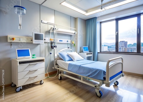 single patient room monitor oxygen tank