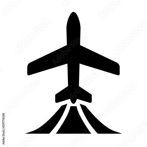 Airplane logo. plane takeoff logo
