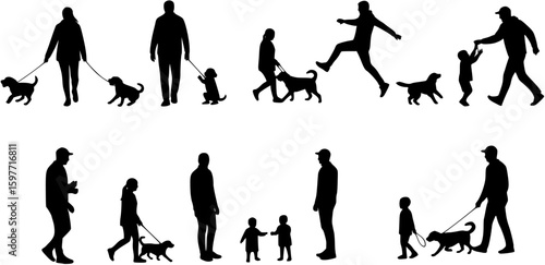 Group people all ages 
