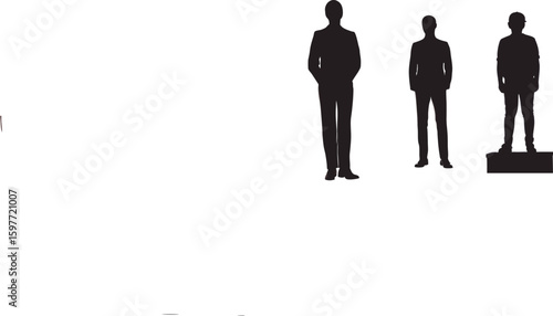 Walking Man Silhouette Vector | Motion Effect Human Movement Clipart Design