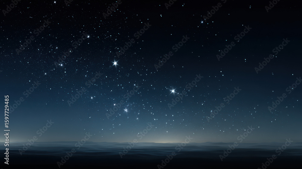 Obraz premium create photorealistic ultraminimalist image of nighttime sky for modern website background