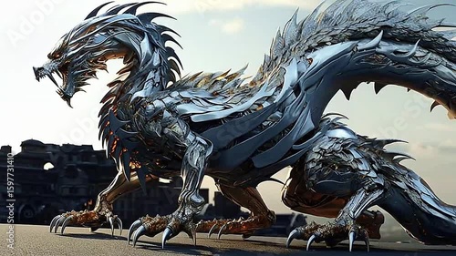 Galaxy Version of dragon goblin world,ai generative