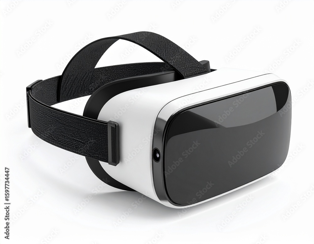 Fototapeta premium A VR headset tilted on side 