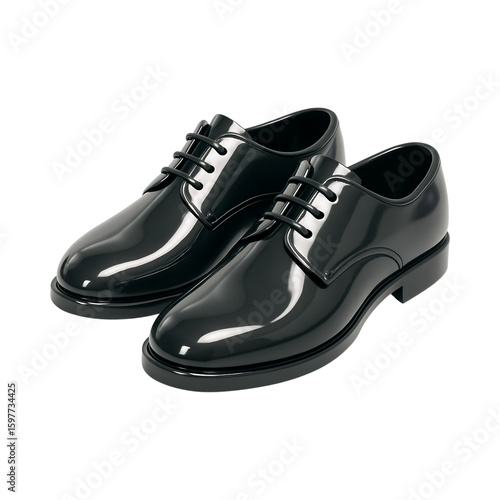 Glossy dress shoes with sleek design and polished finish, perfect for formal occasions