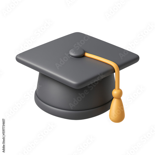 Graduation cap icon symbolizes achievement and education, perfect for celebrations
