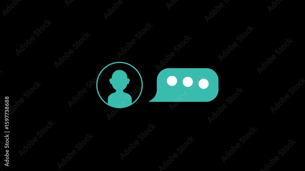 man chatting bubble on transparent man chatting bubble on transparent