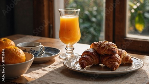 coffee and croissant