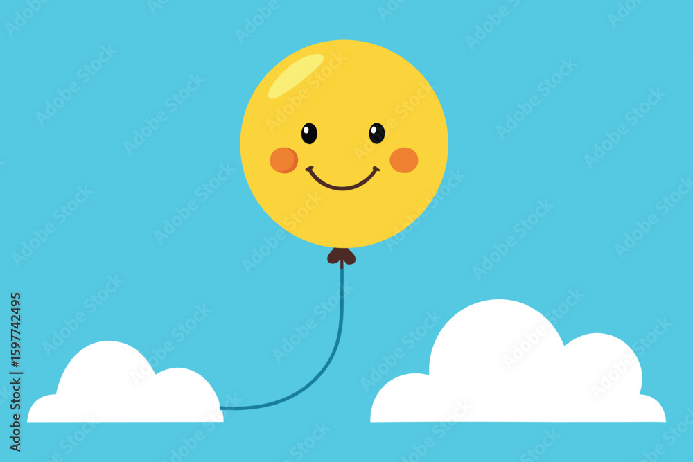 Fototapeta premium flying balloons in the sky