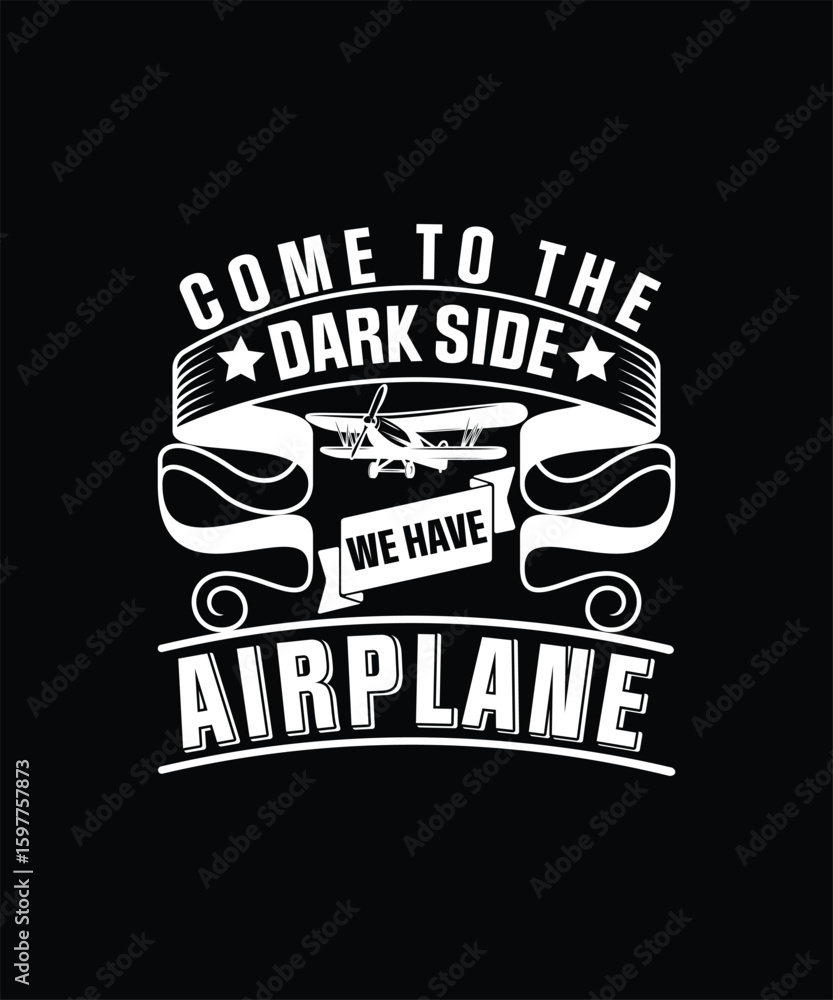Obraz premium Pilot T-Shirt Design , Typography Design, EPS, VECTOR 