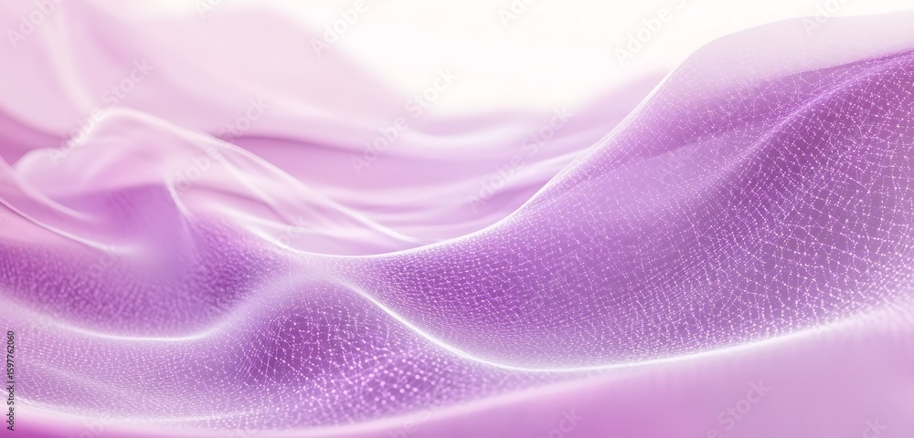 Obraz premium Soft lavender synaptic network stretching with smooth fluid motion UI concept design