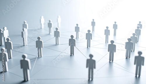 Abstract network of people