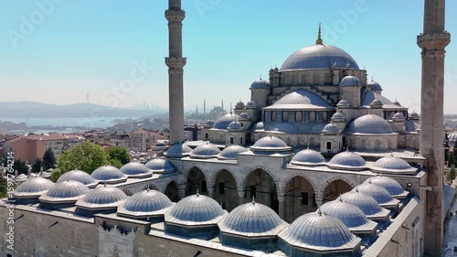 Fatih Mosque drone istanbul cinematic