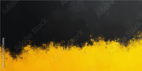 Fire and smoke rising from burning grass in a dark smoky sky with clouds and abstract stormy textures