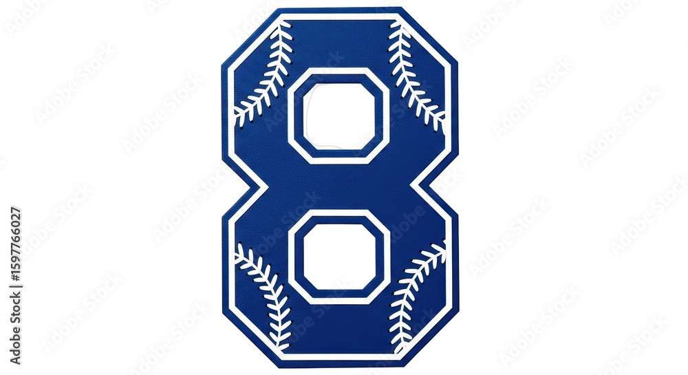 Fototapeta premium Isolated Number Eight