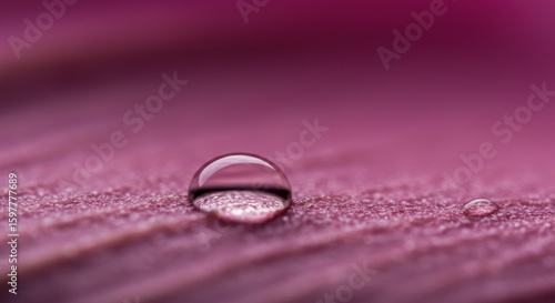 Wallpaper Mural Water Droplet on Textured Surface Macro Close-up Torontodigital.ca