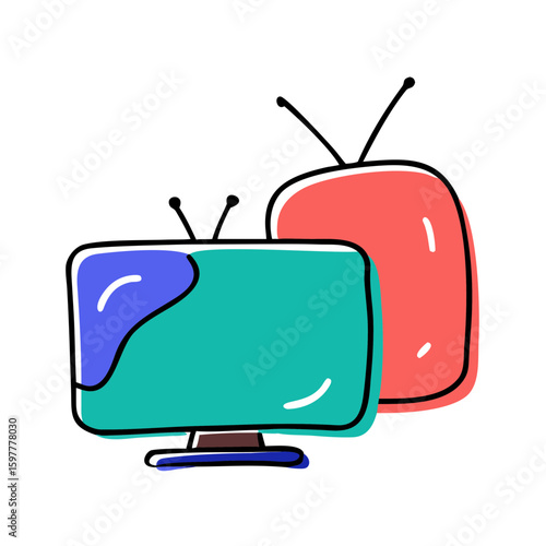 retro tv set