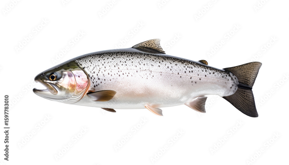Obraz premium Trout fish isolated on transparent background