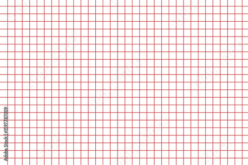 Graph, drafting paper regular square lines grid, mesh pattern. Wireframe texture. Bisect, traverse lines background. simple grating, trellis or lattice of cross lines EPS10