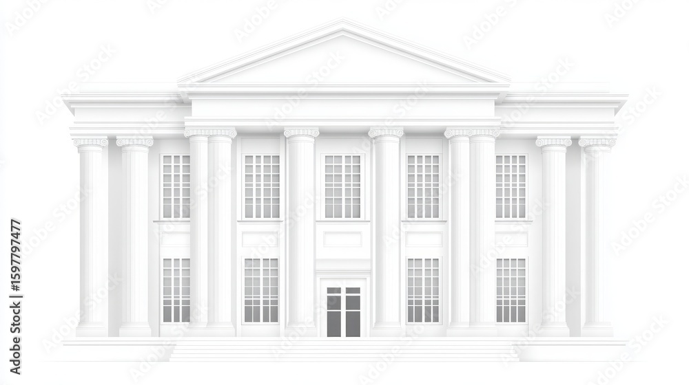 Fototapeta premium vector illustration of a building