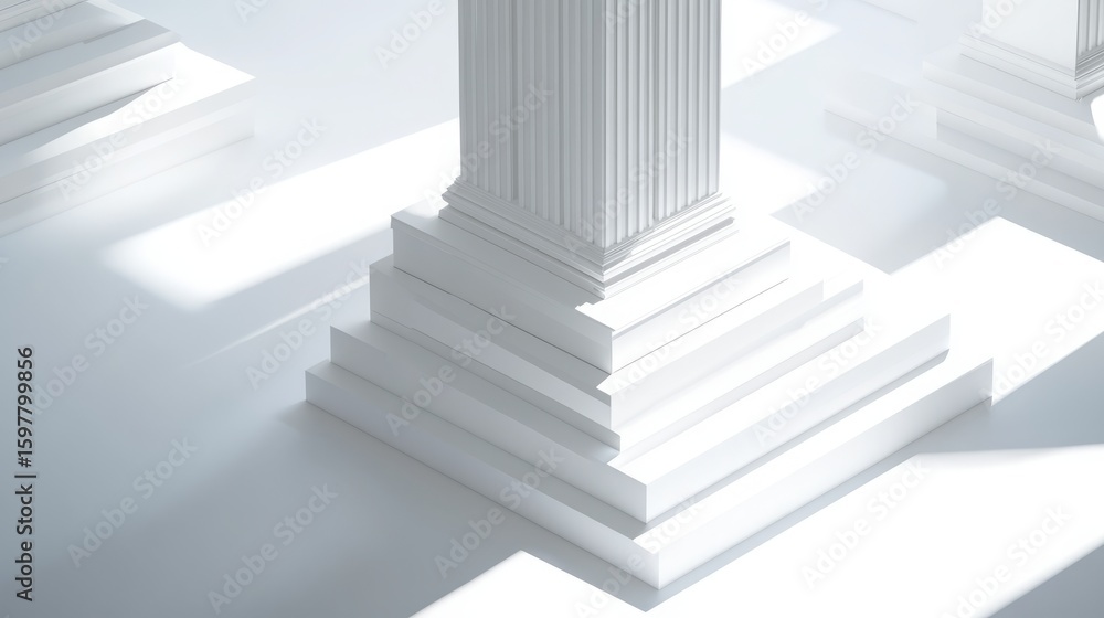Obraz premium columns of columns