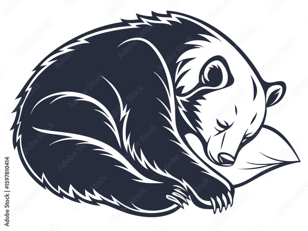 Obraz premium vector illustration of a bear