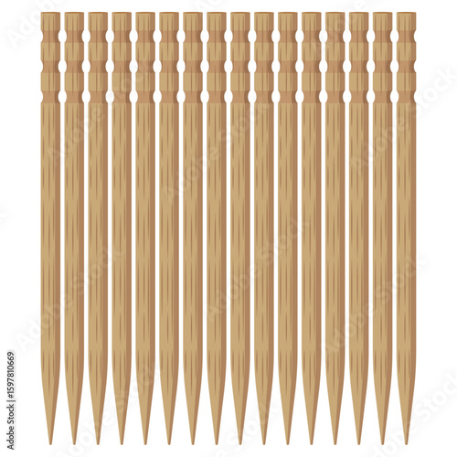 toothpick, wooden toothpicks vector.