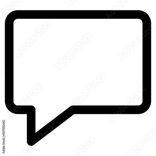 Message Bubble Icon Element For Design