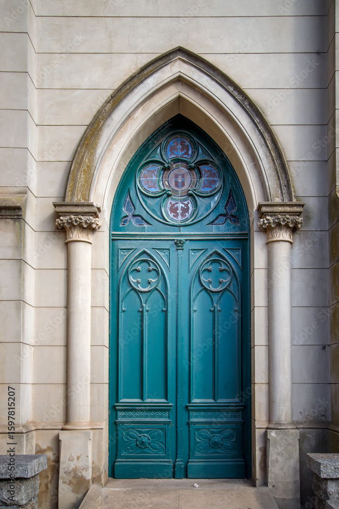 Obraz premium old church door