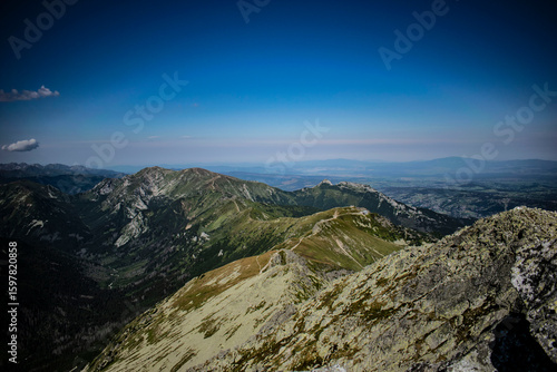 mountain peaks of the Polish Tatra Mountains