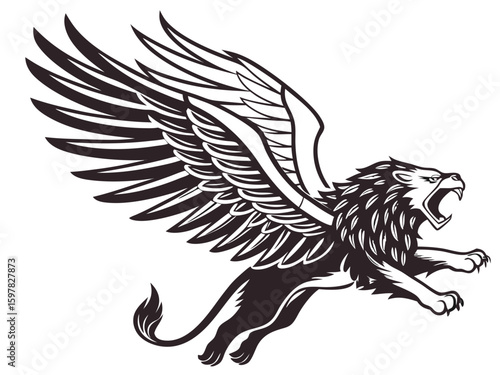 eagle tattoo vector