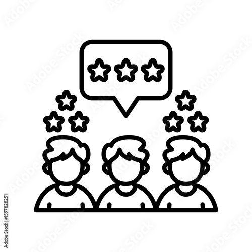 Popularity Linear Style Icon