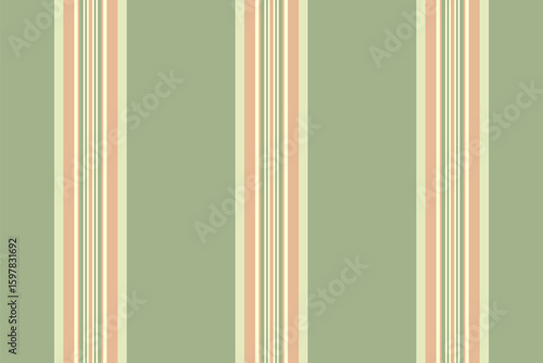 Elegant sage green and peach vertical stripes pattern.  Perfect for textile design, wallpaper, website backgrounds, or packaging.  Evokes a feeling of serenity and classic style.
