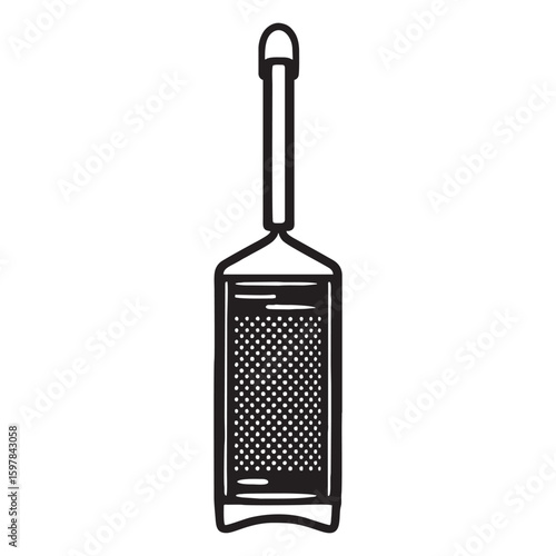 silhouette image of a grater with a transparent background