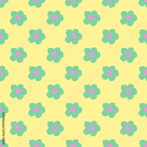 seamless background with flowers