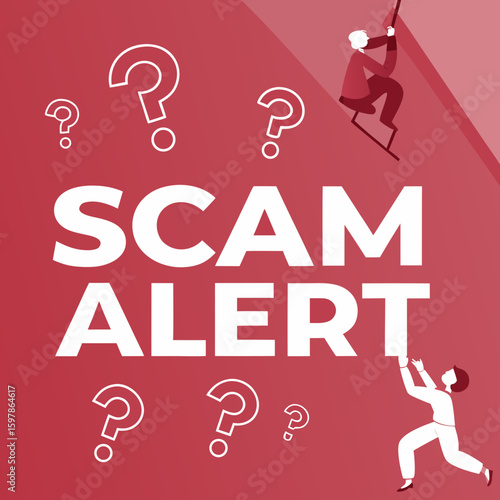 Scam Alert Internet Security Breach Warning Design

