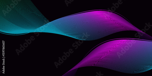 lines waves Premium background design with diagonal line pattern in black colour. Digital vector horizontal template for lux business banner