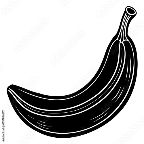 Banana  fruit vector illustration perfect for posters, icon, t-shirts, cards, wall art prints and ai design.
