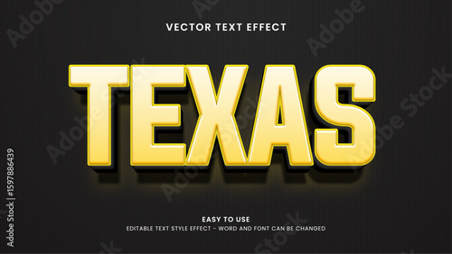 texas editable text effect