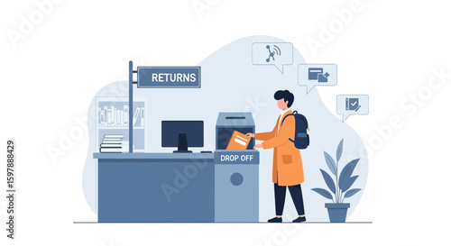 Streamlining Return Process With Modern Drop Off Point And Digital Confirmation